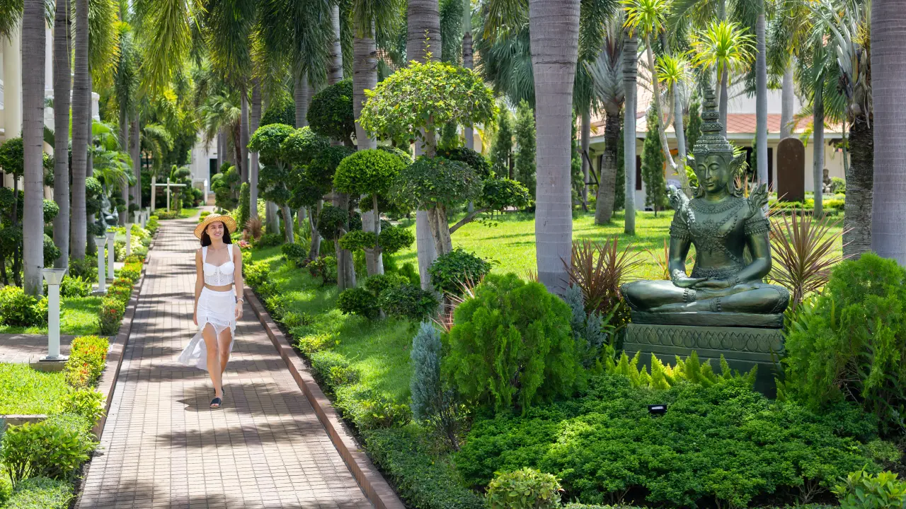 luxury resort tropical garden 03